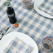 Sky Gingham Napkins