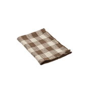 Chocolate Gingham Napkins