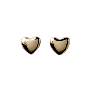 Gold Voluptuous Heart Earrings