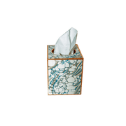 Cream Marbleized Tissue Box Cover