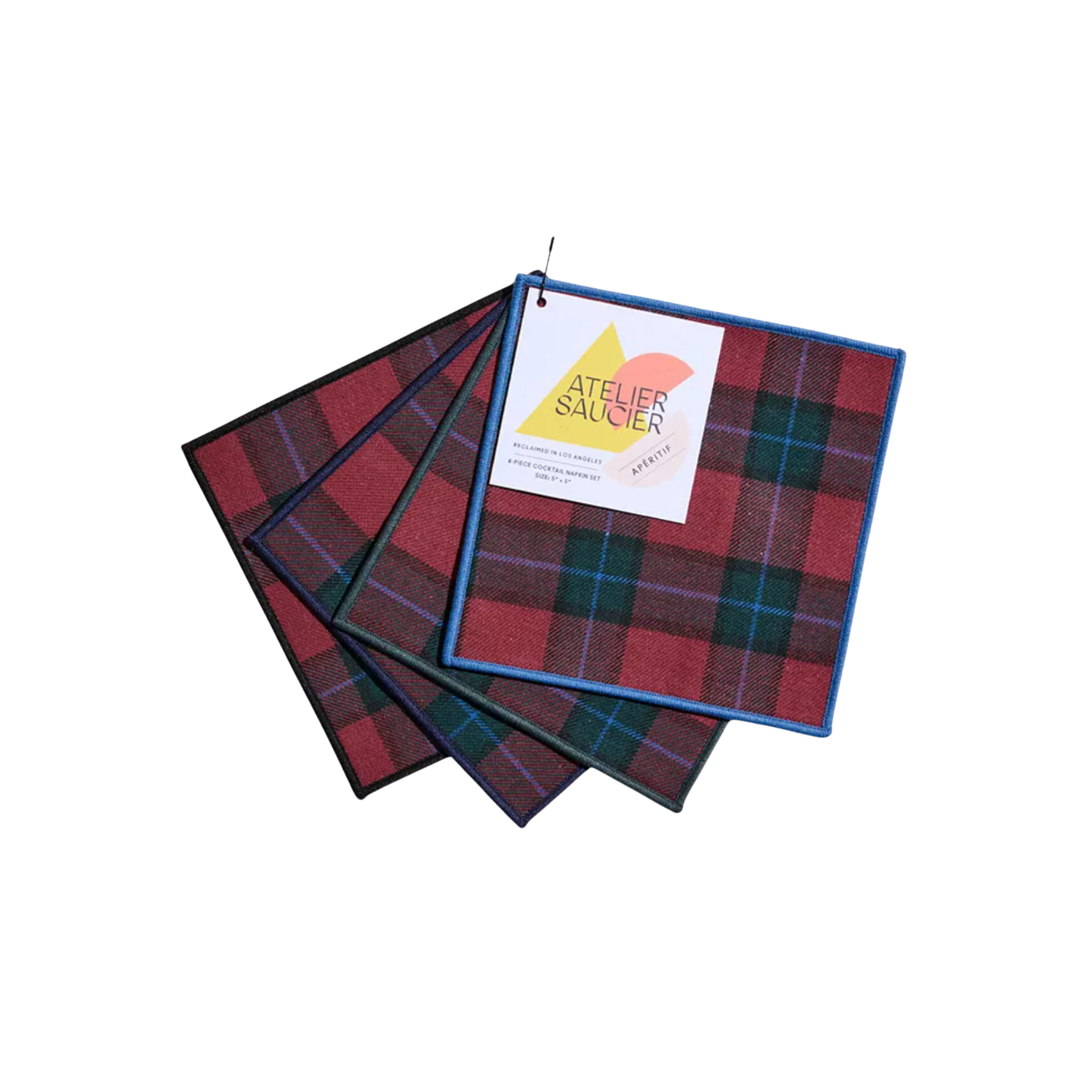 Tartan Cocktail Napkins